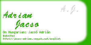 adrian jacso business card