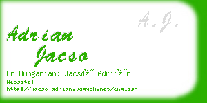 adrian jacso business card